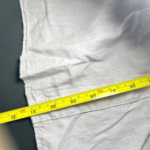 Marc Anthony Lavender Linen Blend Button Down Mens L Slim Fit Long Sleeve Shirt - Picture 12 of 12